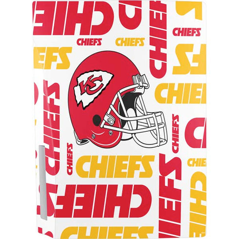 NFL Kansas City Chiefs White Blast PS5 Bundle Skin