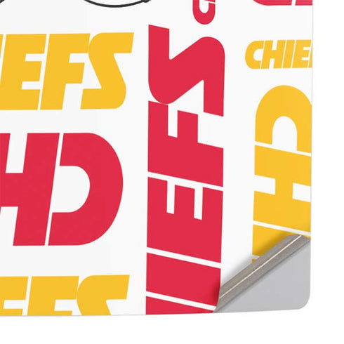 NFL Kansas City Chiefs White Blast PS5 Console Skin