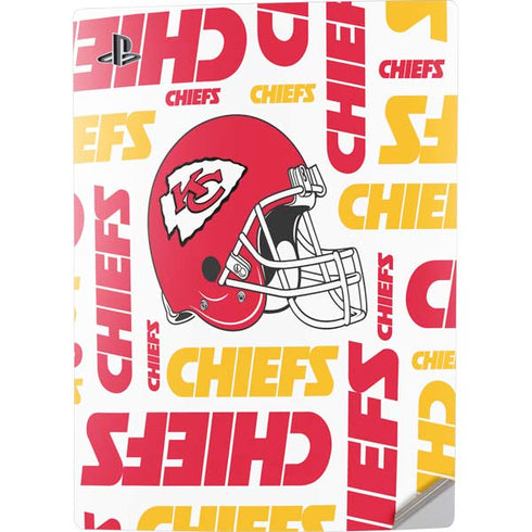 NFL Kansas City Chiefs White Blast PS5 Digital Edition Console Skin