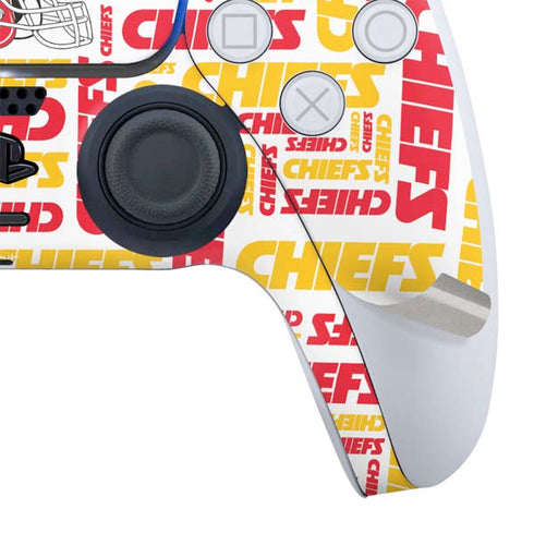 NFL Kansas City Chiefs White Blast PS5 Slim Digital Edition Bundle Skin