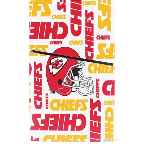 NFL Kansas City Chiefs White Blast PS5 Slim Digital Edition Console Skin