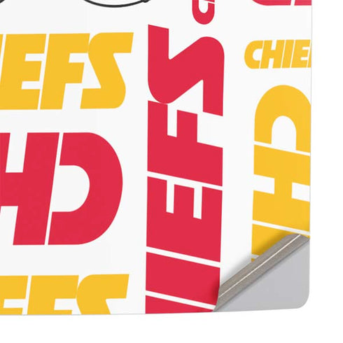 NFL Kansas City Chiefs White Blast PS5 Slim Digital Edition Console Skin