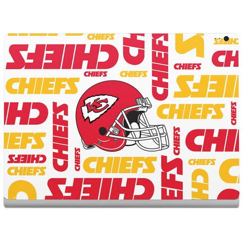 NFL Kansas City Chiefs White Blast Surface Book 2 13.5in Skin