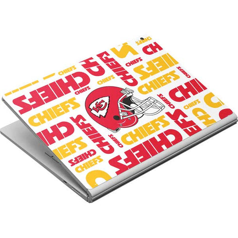 NFL Kansas City Chiefs White Blast Surface Book Skin