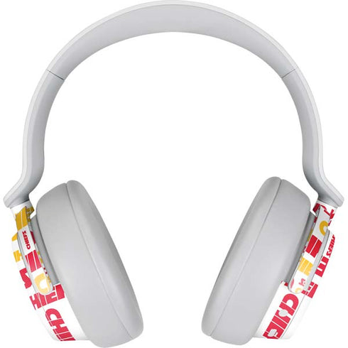 NFL Kansas City Chiefs White Blast Surface Headphones Skin