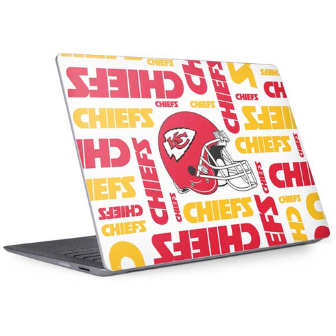 NFL Kansas City Chiefs White Blast Surface Laptop 2 Skin