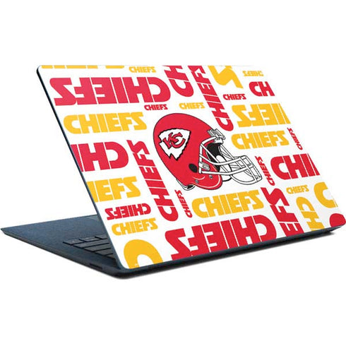 NFL Kansas City Chiefs White Blast Surface Laptop Skin
