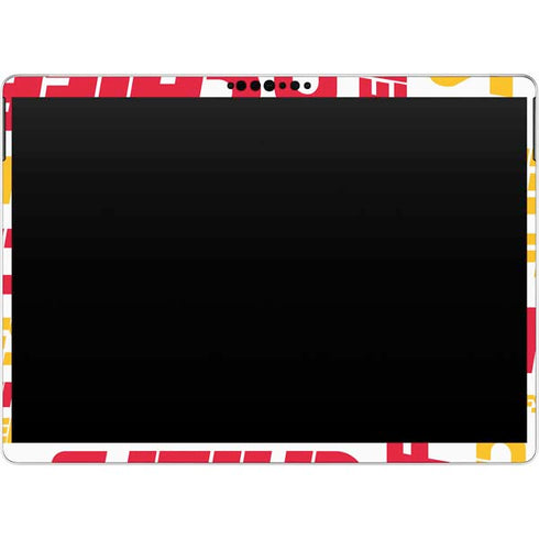 NFL Kansas City Chiefs White Blast Surface Pro 9 Skin