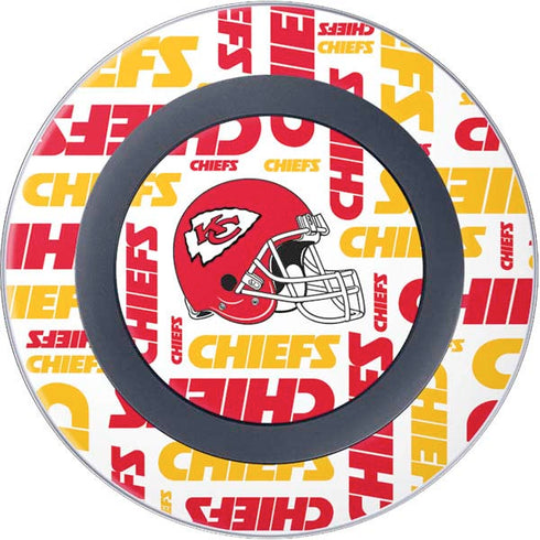 NFL Kansas City Chiefs White Blast Wireless Charger Skin