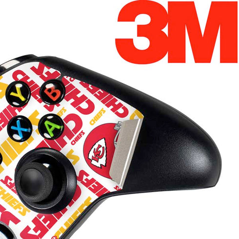 NFL Kansas City Chiefs White Blast Xbox One Controller Skin