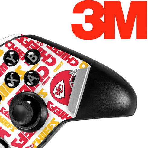 NFL Kansas City Chiefs White Blast Xbox One Elite Controller Skin
