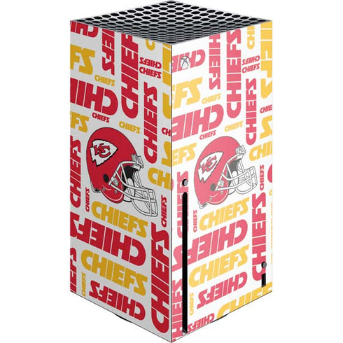 NFL Kansas City Chiefs White Blast Xbox Series X Console Skin