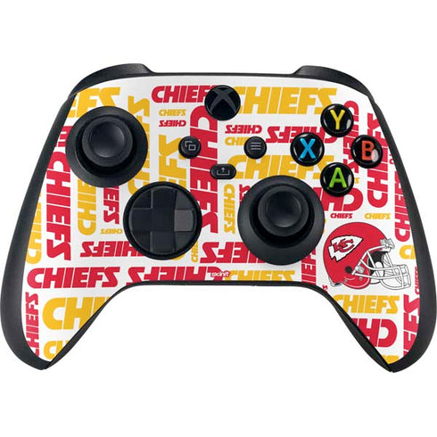 NFL Kansas City Chiefs White Blast Xbox Series X Controller Skin
