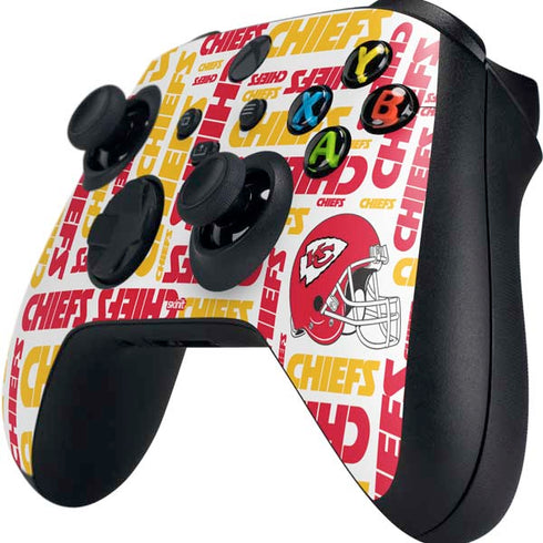 NFL Kansas City Chiefs White Blast Xbox Series X Controller Skin