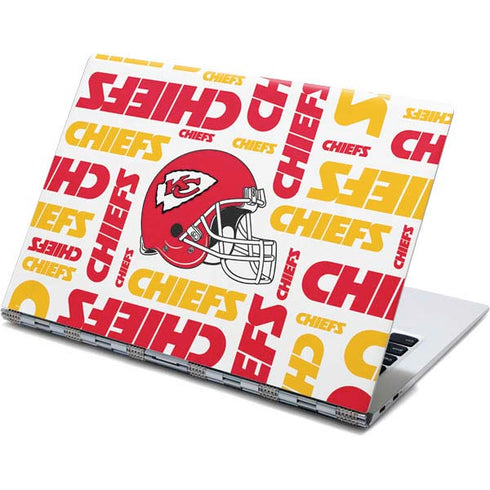 NFL Kansas City Chiefs White Blast Yoga 910 2-in-1 14in Touch-Screen Skin