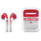 NFL Kansas City Chiefs White Striped Apple AirPods Skin