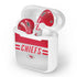 NFL Kansas City Chiefs White Striped Apple AirPods Skin