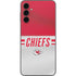 NFL Kansas City Chiefs White Striped Galaxy A14 5G Skin