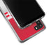 NFL Kansas City Chiefs White Striped Galaxy A21 Clear Case