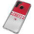 NFL Kansas City Chiefs White Striped Galaxy A21 Clear Case