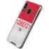 NFL Kansas City Chiefs White Striped Galaxy A30 Clear Case