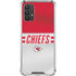 NFL Kansas City Chiefs White Striped Galaxy A32 5G Clear Case