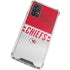 NFL Kansas City Chiefs White Striped Galaxy A32 5G Clear Case