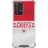 NFL Kansas City Chiefs White Striped Galaxy A52 5G Clear Case