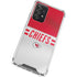 NFL Kansas City Chiefs White Striped Galaxy A52 5G Clear Case