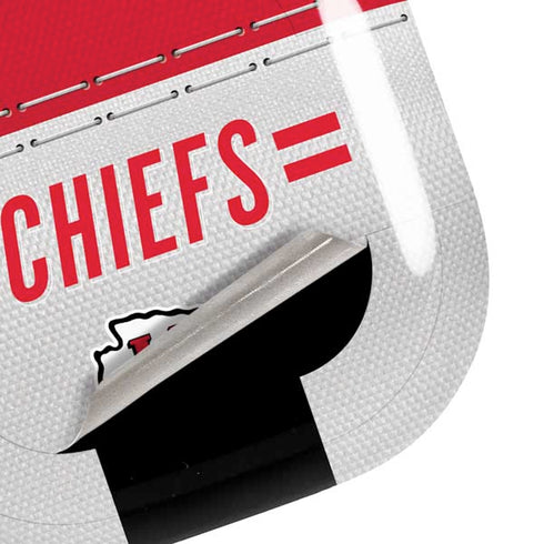 NFL Kansas City Chiefs White Striped Galaxy Buds Pro Skin
