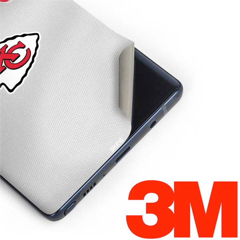 NFL Kansas City Chiefs White Striped Galaxy Note 9 Skin