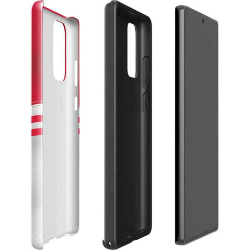 NFL Kansas City Chiefs White Striped Galaxy Note20 5G Pro Case
