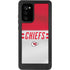 NFL Kansas City Chiefs White Striped Galaxy Note20 5G Waterproof Case