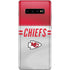 NFL Kansas City Chiefs White Striped Galaxy S10 Plus Skin