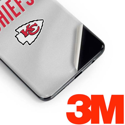NFL Kansas City Chiefs White Striped Galaxy S10 Plus Skin