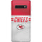 NFL Kansas City Chiefs White Striped Galaxy S10 Skin
