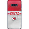 NFL Kansas City Chiefs White Striped Galaxy S10e Skin