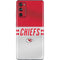 NFL Kansas City Chiefs White Striped Galaxy S20 Fan Edition Skin