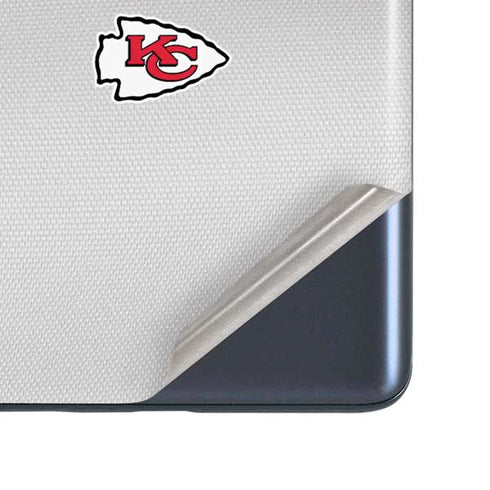 NFL Kansas City Chiefs White Striped Galaxy S20 Fan Edition Skin