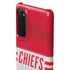 NFL Kansas City Chiefs White Striped Galaxy S20 Lite Case