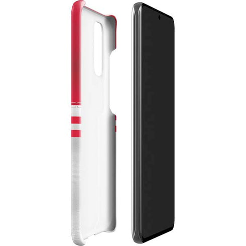 NFL Kansas City Chiefs White Striped Galaxy S20 Lite Case