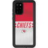 NFL Kansas City Chiefs White Striped Galaxy S20 Plus Waterproof Case