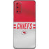 NFL Kansas City Chiefs White Striped Galaxy S20 Skin