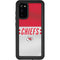 NFL Kansas City Chiefs White Striped Galaxy S20 Waterproof Case