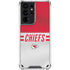 NFL Kansas City Chiefs White Striped Galaxy S21 Ultra 5G Clear Case