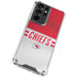 NFL Kansas City Chiefs White Striped Galaxy S21 Ultra 5G Clear Case