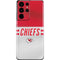 NFL Kansas City Chiefs White Striped Galaxy S21 Ultra 5G Skin