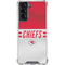 NFL Kansas City Chiefs White Striped Galaxy S22 Clear Case