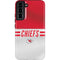 NFL Kansas City Chiefs White Striped Galaxy S22 Plus Pro Case