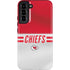 NFL Kansas City Chiefs White Striped Galaxy S22 Plus Pro Case